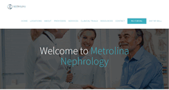 Desktop Screenshot of metrolinanephrology.com